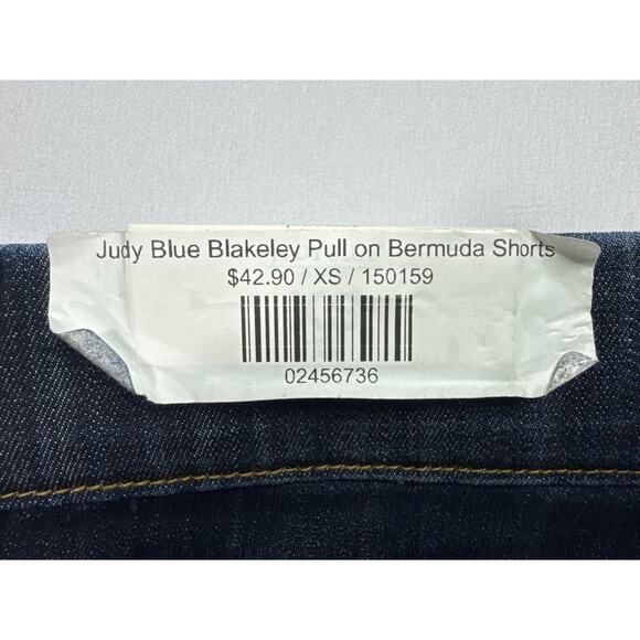 NWT Judy Blue Women's High Waist Blakely Pull On Bermuda Shorts - XS (24x7.5) - Picture 9 of 9